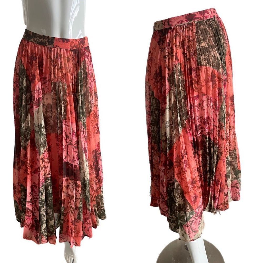 Rachel Parcell Patchwork Print Midi Skirt - Picture 3 of 6